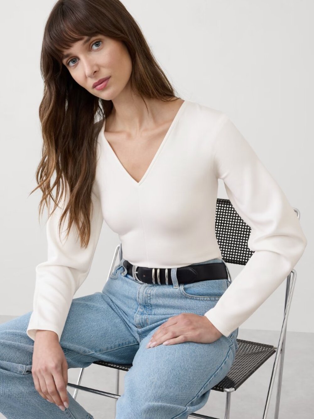 Soft Touch Seamed Top